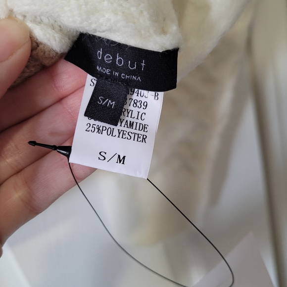 Debut crop sweater Sz S/M - Picture 5 of 6